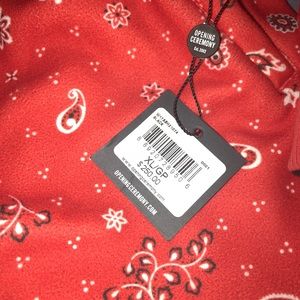 Opening Ceremony Reversible Coach Jacket Paisley